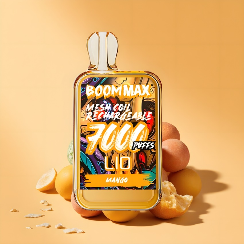 LIO BOOM MAX 7000 Puffs Disposable Vape Mango (15ml, magyar nagykereskedés)