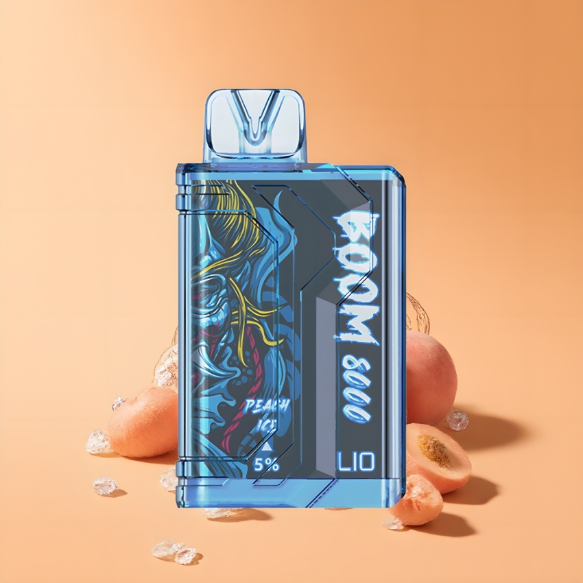 LIO BOOM PRO 8000 Puffs 15ml magyar nagykereskedés Őszibarack Jég
