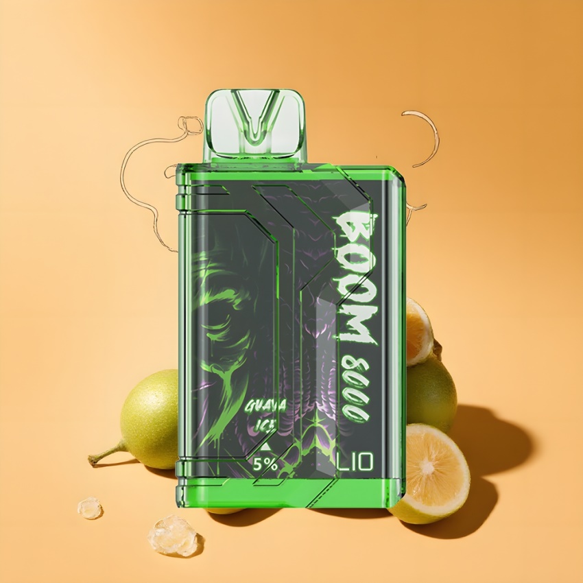 LIO BOOM PRO 8000 Puffs Disposable Vape Guava Jég magyar nagykereskedés Mesh Coil