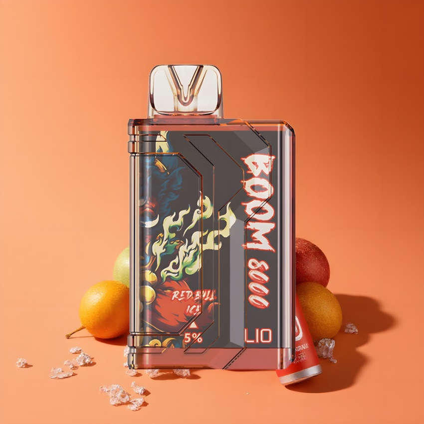 LIO BOOM PRO 8000 Puffs Egyszerhasználatos Vape Vörös Bika Jég (15ml) magyar nagykereskedés