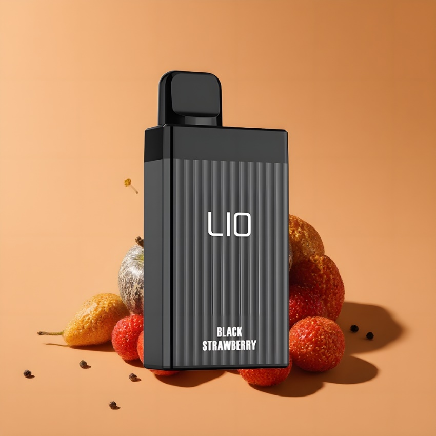 LIO BOXX 4000 Puffs Disposable Vape Fekete Eper magyar nagykereskedés 10ml