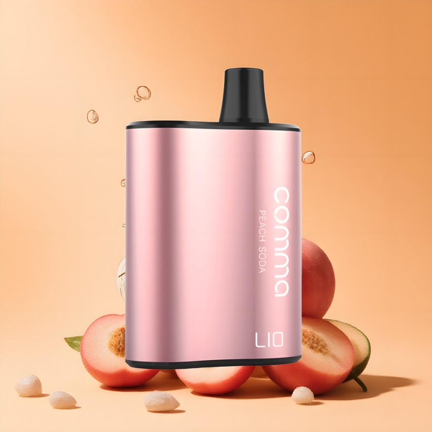 LIO COMMA 5000 Puffs Disposable Vape Őszibarack Szóda magyar nagykereskedés 900mAh