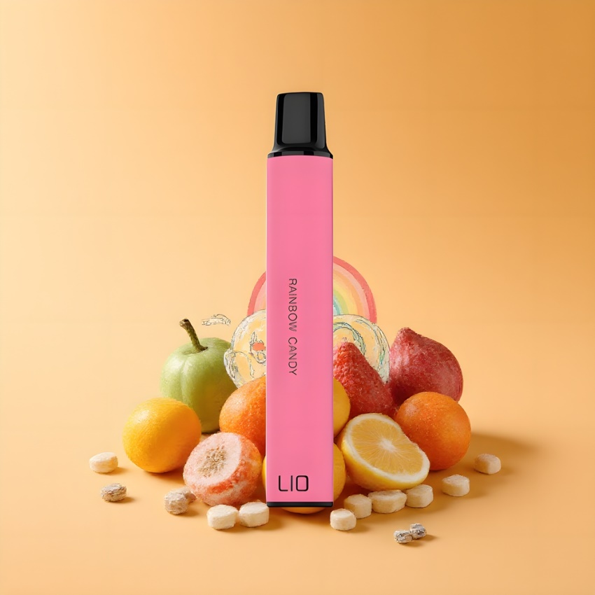 LIO Mini 600 Puffs 400mAh Disposable Vape Szivárvány Cukorka magyar nagykereskedés