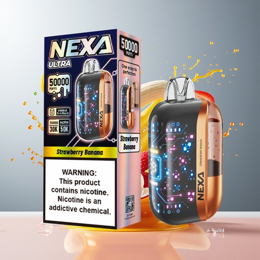NEXA Ultra 50K 20ml magyar nagykereskedés Eper-Banán Disposable Vape