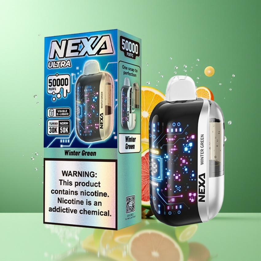 NEXA Ultra 50K Disposable Vape 20ml Téli Zöld magyar nagykereskedés