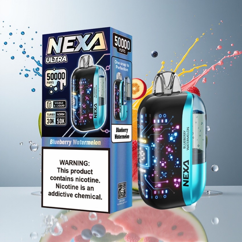 NEXA Ultra 50K Disposable Vape 5% Nikotin, 800mAh, áfonya görögdinnye , magyar nagykereskedés