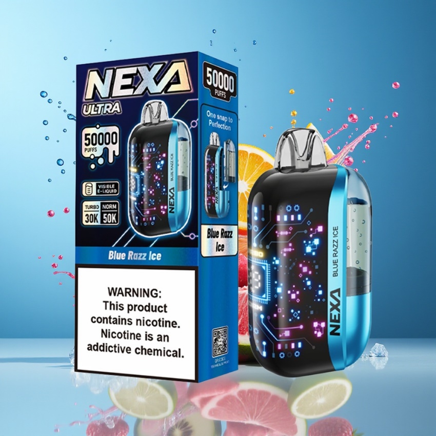NEXA Ultra 50K Disposable Vape 5% nikotin, magyar nagykereskedés, Kék Áfonya Jég