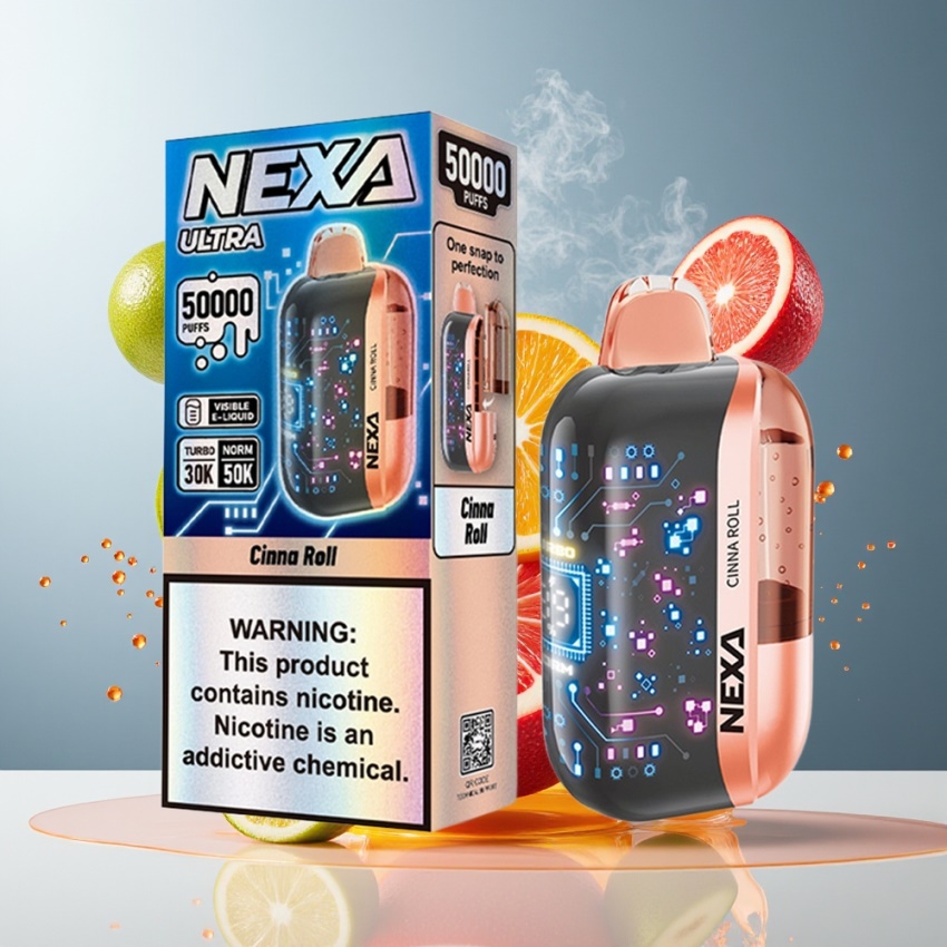 NEXA Ultra 50K Disposable Vape Fahéjas Tekercs magyar nagykereskedés 800mAh