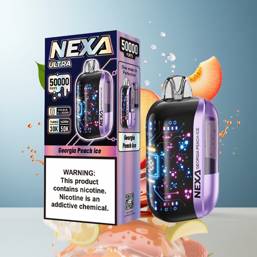 NEXA Ultra 50K Disposable Vape Grúz Barackjég 20ml magyar nagykereskedés