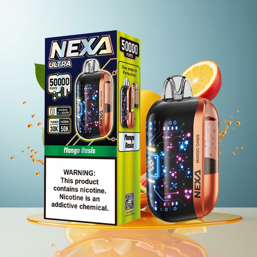 NEXA Ultra 50K Disposable Vape Mango Oázis magyar nagykereskedés 800mAh