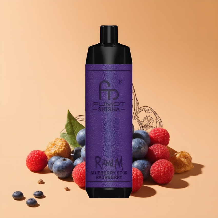 RandM Fumot Shisha 10000 Puffs (0,6ohm Mesh Coil) Eldobható E-liquides (Áfonya-Savanyú Málna) magyar nagykereskedés