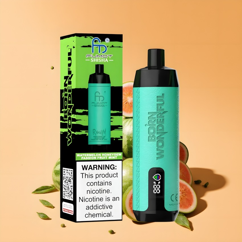 RandM Fumot Shisha 10000 Puffs 18ml Dinnye Mézrépa Passiógyümölcs Mentha magyar nagykereskedés