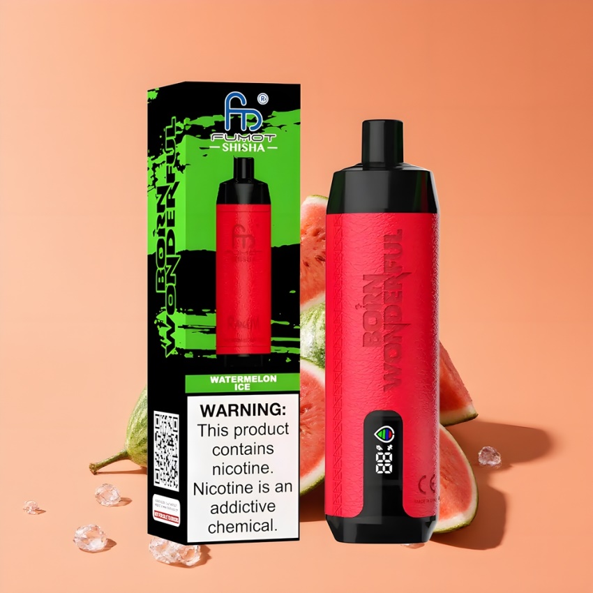 RandM Fumot Shisha 10000 Puffs Eldobható Vape Görögdinnye Jég (0.6ohm Mesh Coil) magyar nagykereskedés