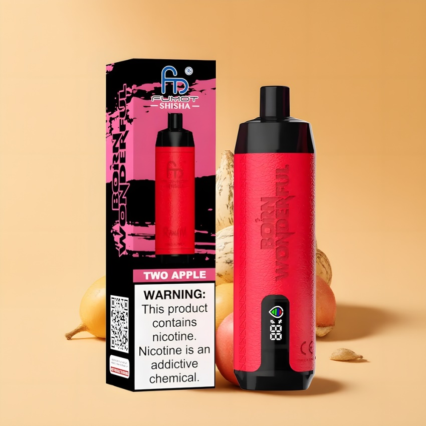 RandM Fumot Shisha 10000 Puffs Eldobható Vape Két Alma magyar nagykereskedés 18ml