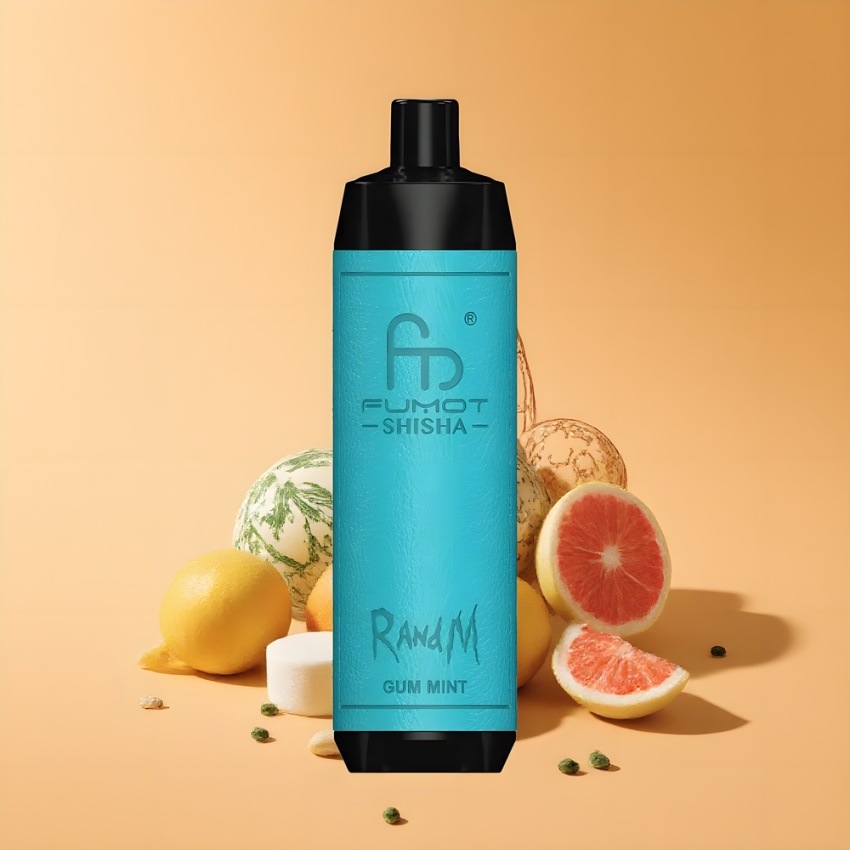 RandM Fumot Shisha 10000 Puffs Eldobható Vape Rágógumi Menta (18ml) magyar nagykereskedés