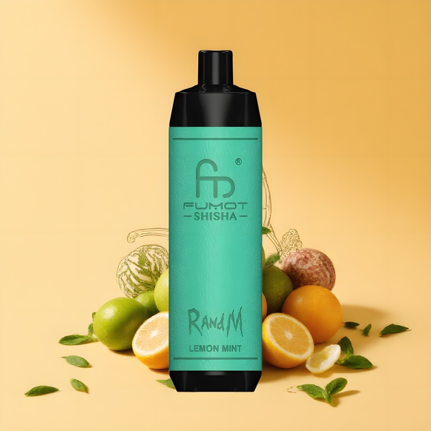 RandM Fumot Shisha 10000 Puffs Eldobható e-Cigi Citrom Menta 18ml magyar nagykereskedés