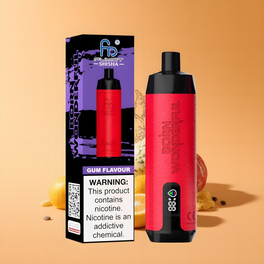 RandM Fumot Shisha 10000 Puffs Elszívható E-vizízió Rágógumi Íz magyar nagykereskedés 850 mAh