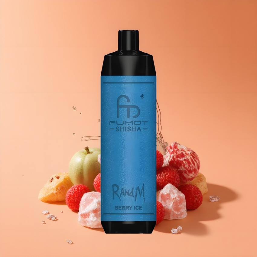 RandM Fumot Shisha 10000 Puffs magyar nagykereskedés 0.6ohm Málna Jég