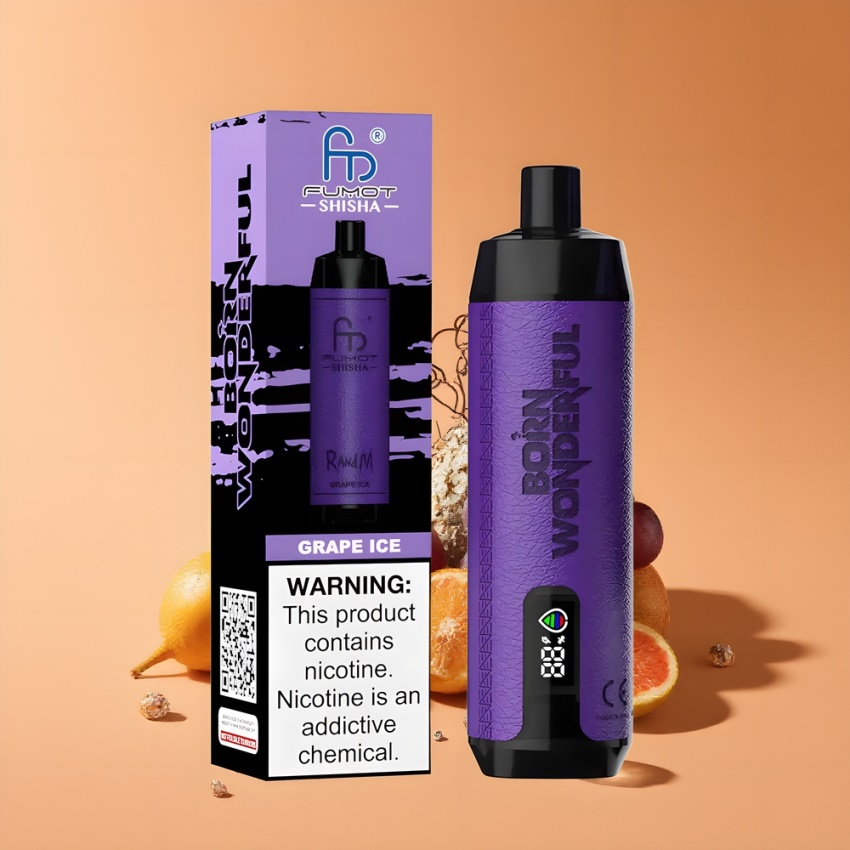 RandM Fumot Shisha 10000 Puffs magyar nagykereskedés 18ml Jég Szőlő