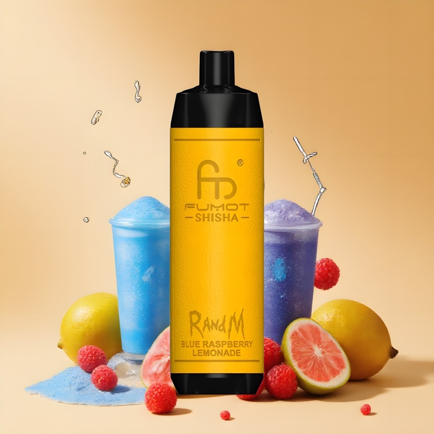 RandM Fumot Shisha 10000 Puffs magyar nagykereskedés Kék Málna Limonádé Type-C