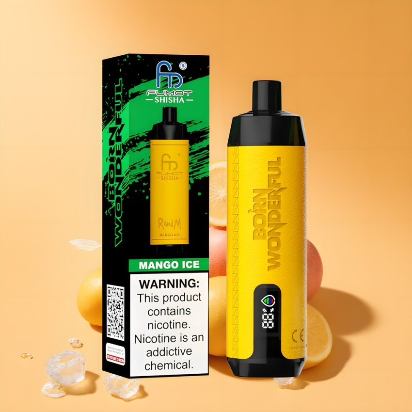 RandM Fumot Shisha 10000 Puffs magyar nagykereskedés Mango Jég (Type-C)