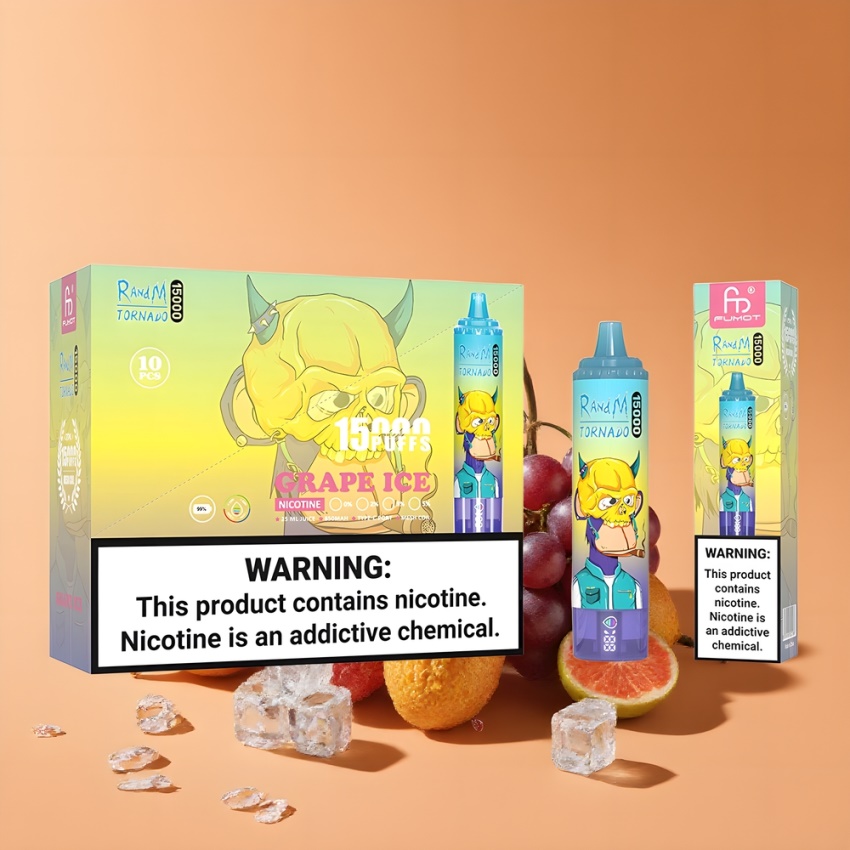 RandM Fumot Tornado 15000 Puffs – 25ml magyar nagykereskedés Jég Szőlő