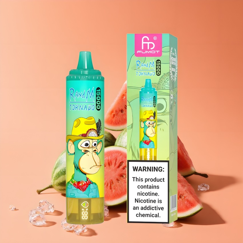 RandM Fumot Tornado 15000 Puffs Görögdinnye Jég (25ml, Mesh Coil) magyar nagykereskedés