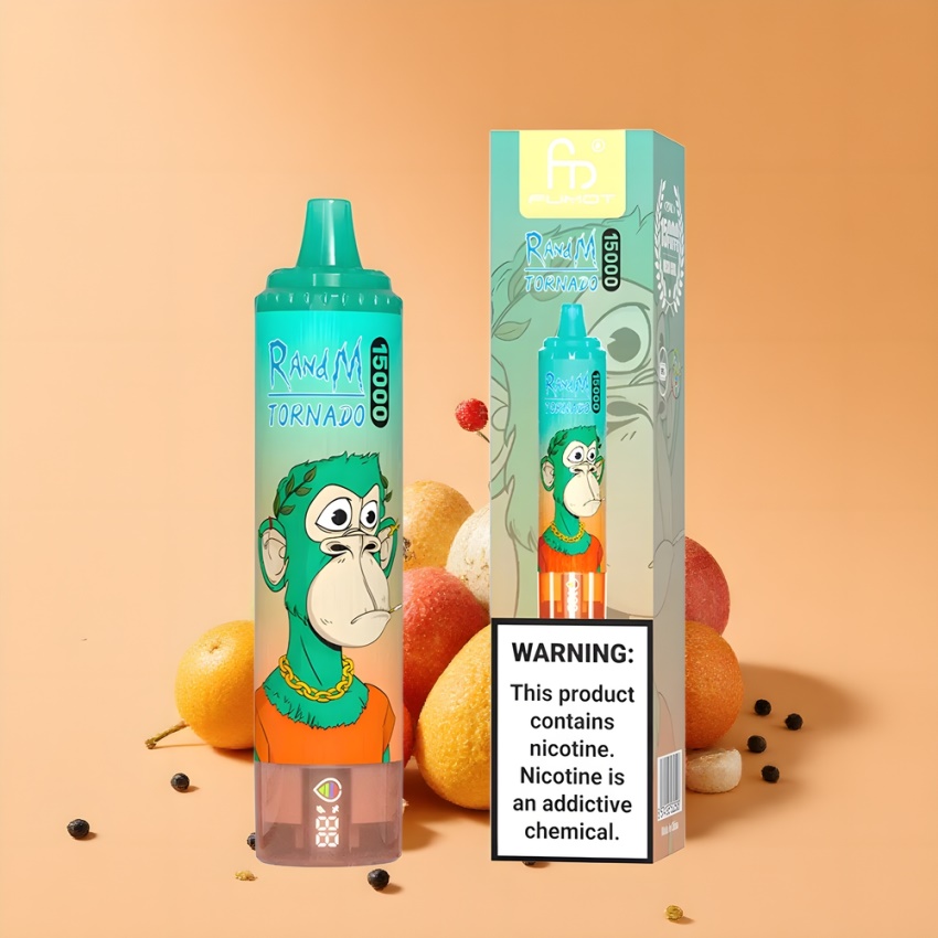 RandM Fumot Tornado 15000 Puffs Magyar Nagykereskedés Hármasbogyó Elszívható E-cigaretta