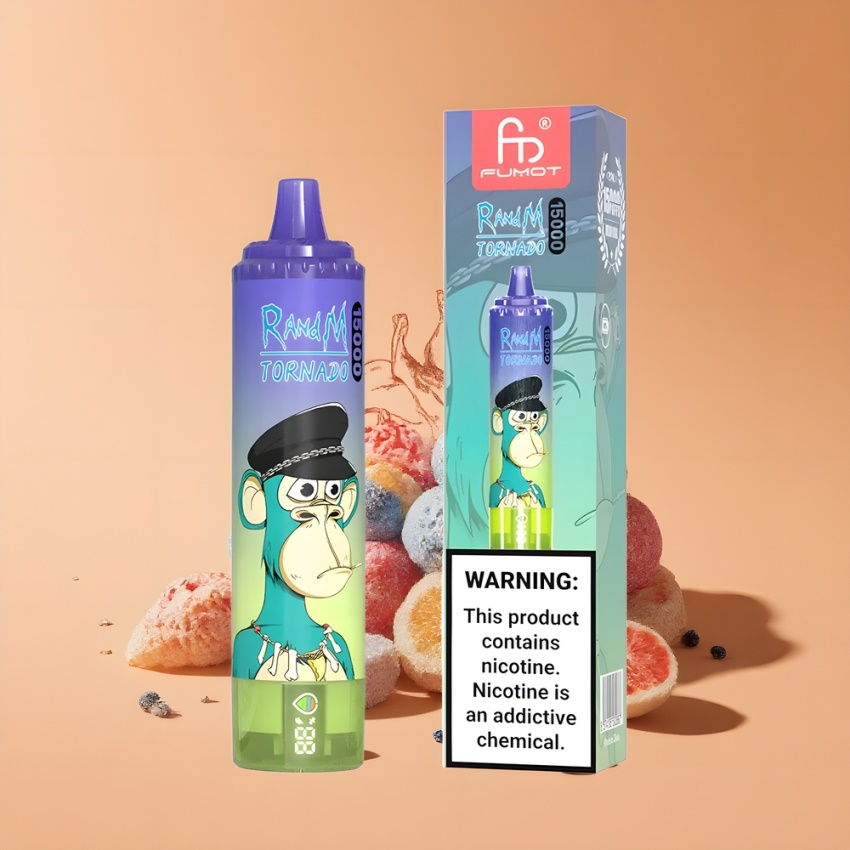 RandM Fumot Tornado 15000 Puffs Magyar Nagykereskedés Áfonya Buborékrággya Mesh Coil