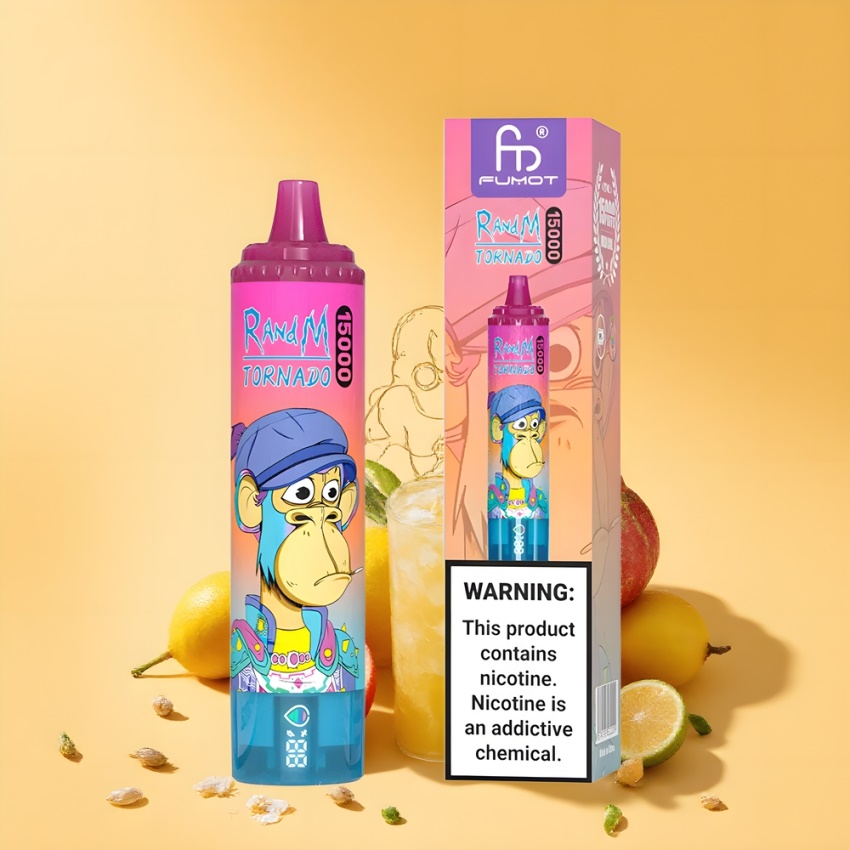 RandM Fumot Tornado 15000 Puffs magyar nagykereskedés Limonádé Mesh Coil