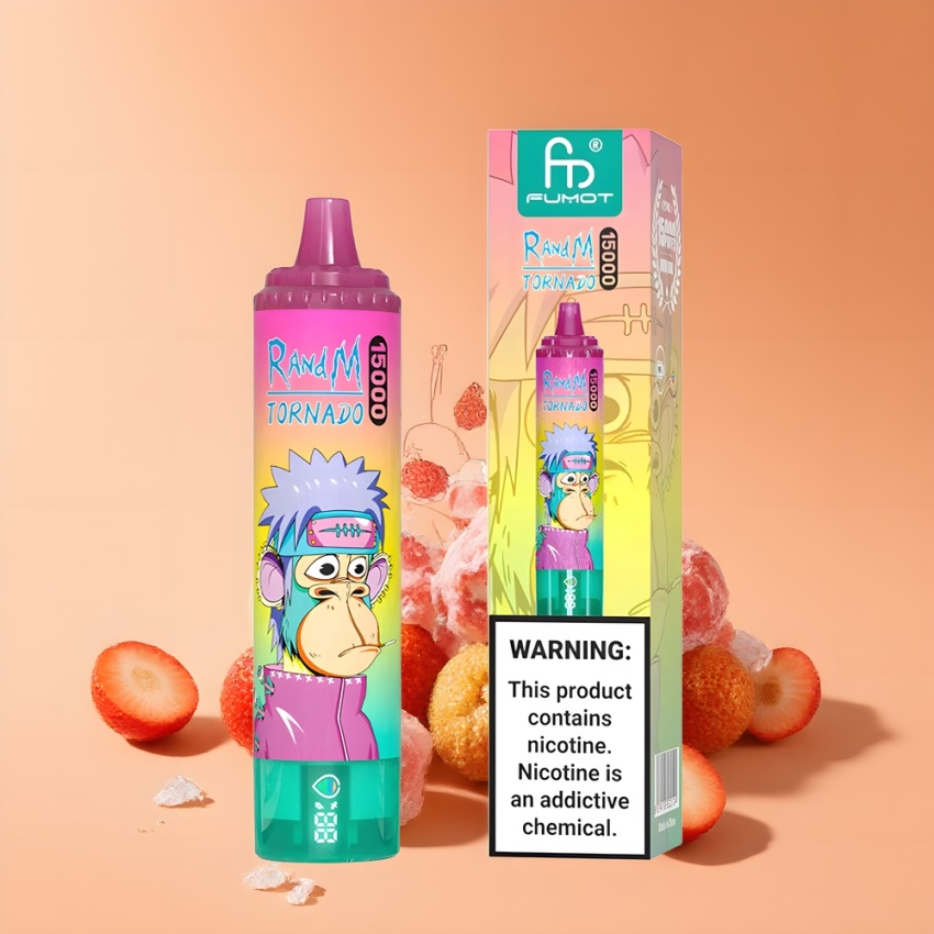 RandM Fumot Tornado 15000 Puffs magyar nagykereskedés eperjég Mesh Coil