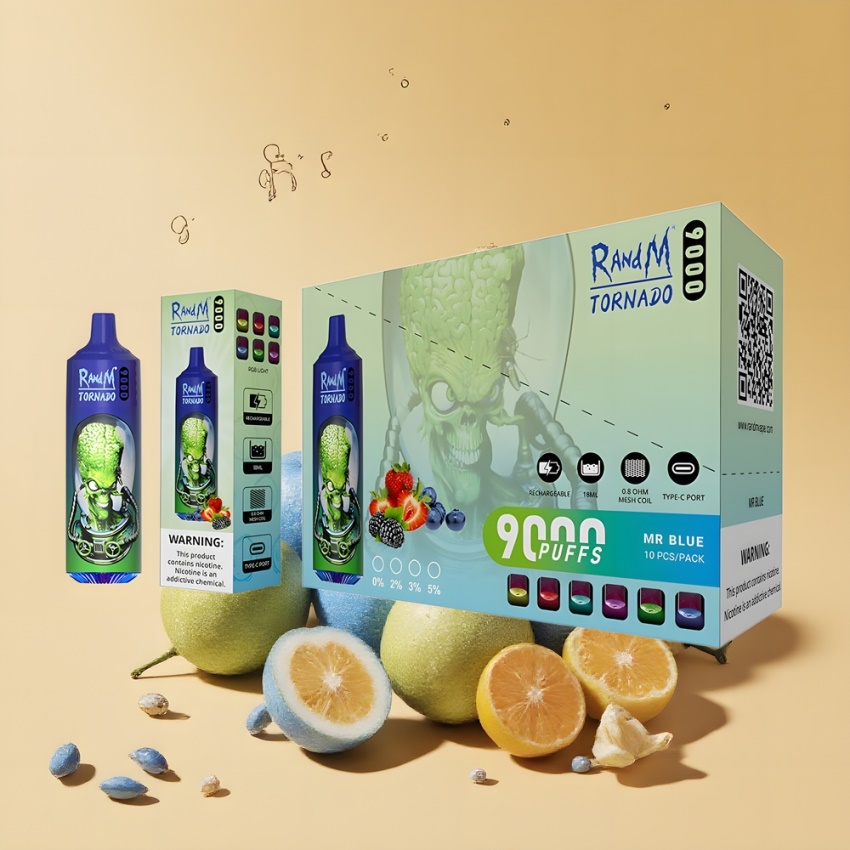 RandM Fumot Tornádó 9000 Puffs (18 mL) magyar nagykereskedés Kék