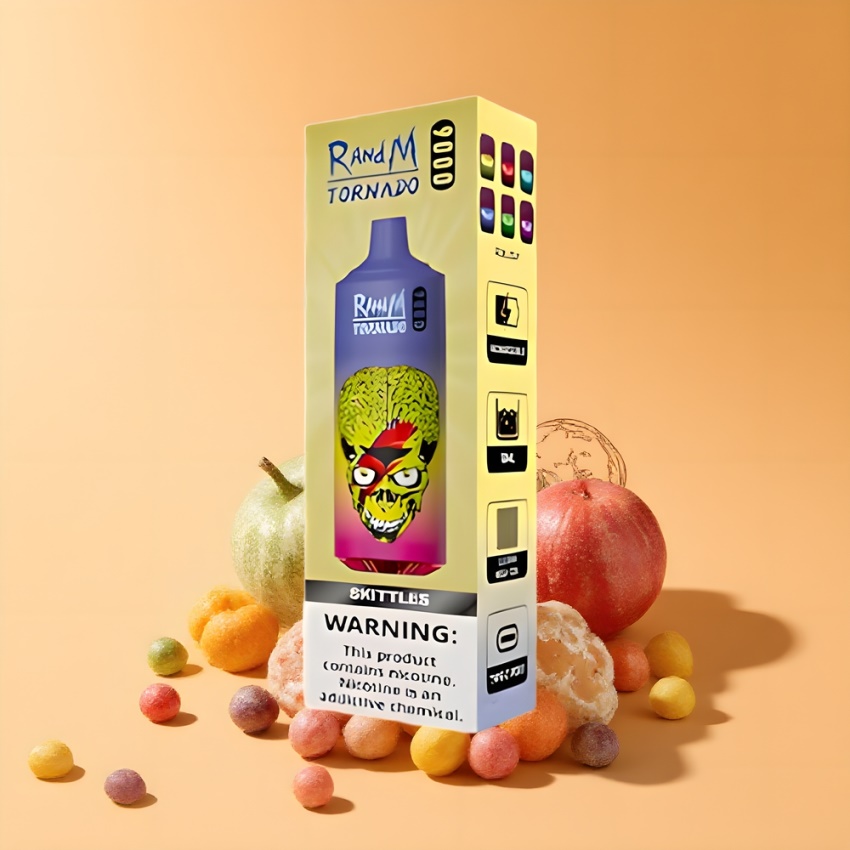 RandM Fumot Tornádó 9000 Puffs Skittles (18 mL) magyar nagykereskedés