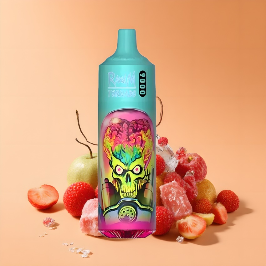 RandM Fumot Tornado 9000 Puffs Eper Málna Cseresznye Jég magyar nagykereskedés 18mL