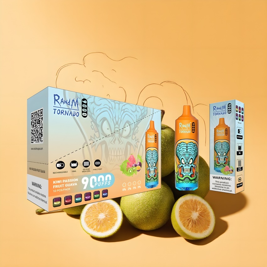 RandM Fumot Tornado 9000 Puffs magyar nagykereskedés Kivi Passiógyümölcs Guava