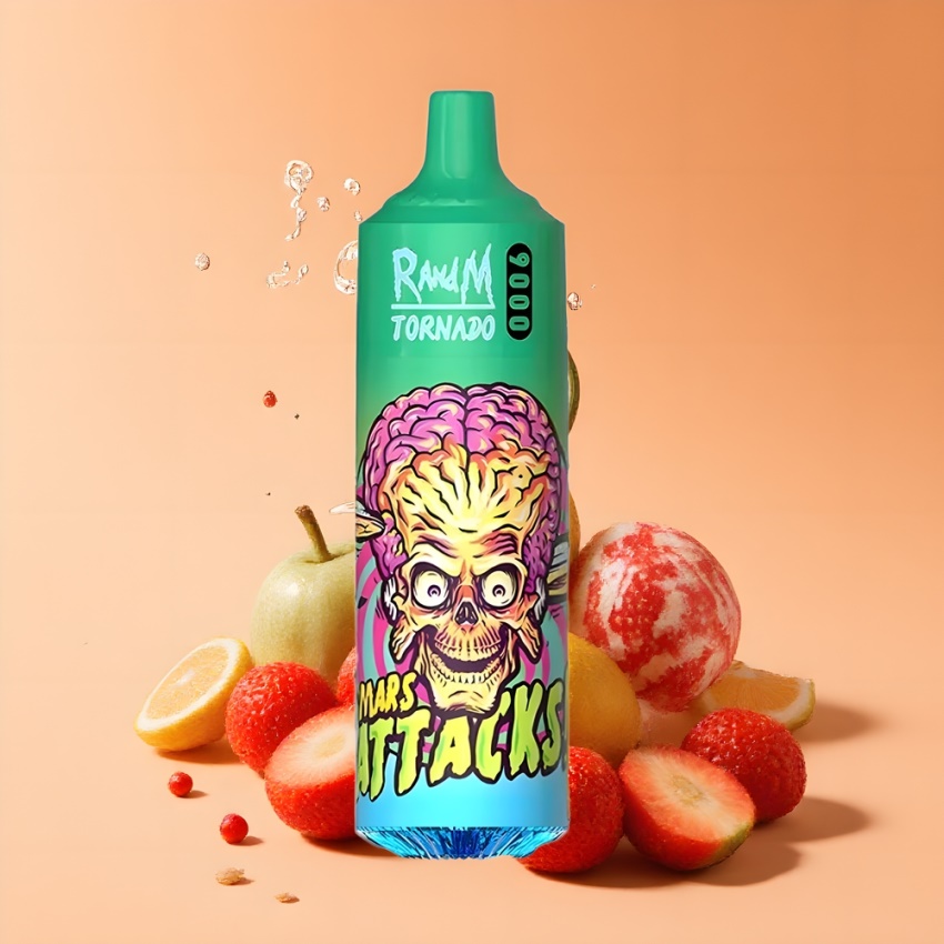 RandM Fumot Tornado 9000 Puffs magyar nagykereskedés eper limonádé Mesh Coil