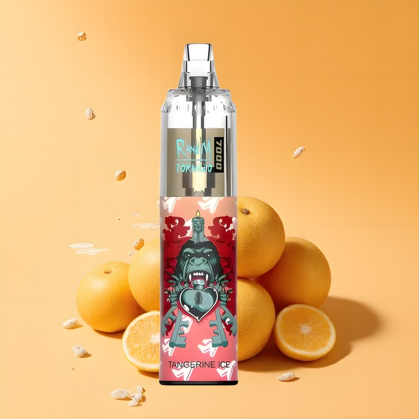 RandM Fumot Tornado 7000 Puffs Magyar Nagykereskedés Mandarín Jég Mesh Coil