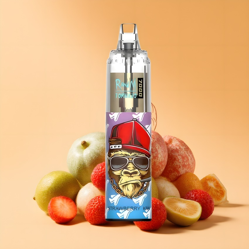 RandM Fumot Tornado 7000 Puffs magyar nagykereskedés 14ML Eper-Kivi Mesh Coil