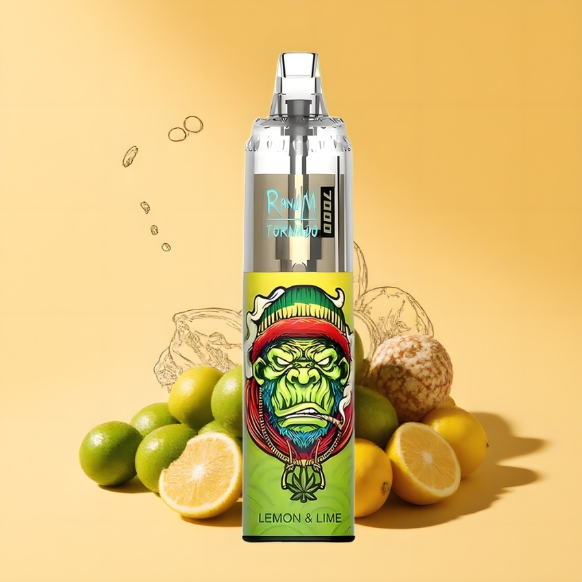RandM Fumot Tornado 7000 Puffs magyar nagykereskedés Citrom-Lime Mesh Coil