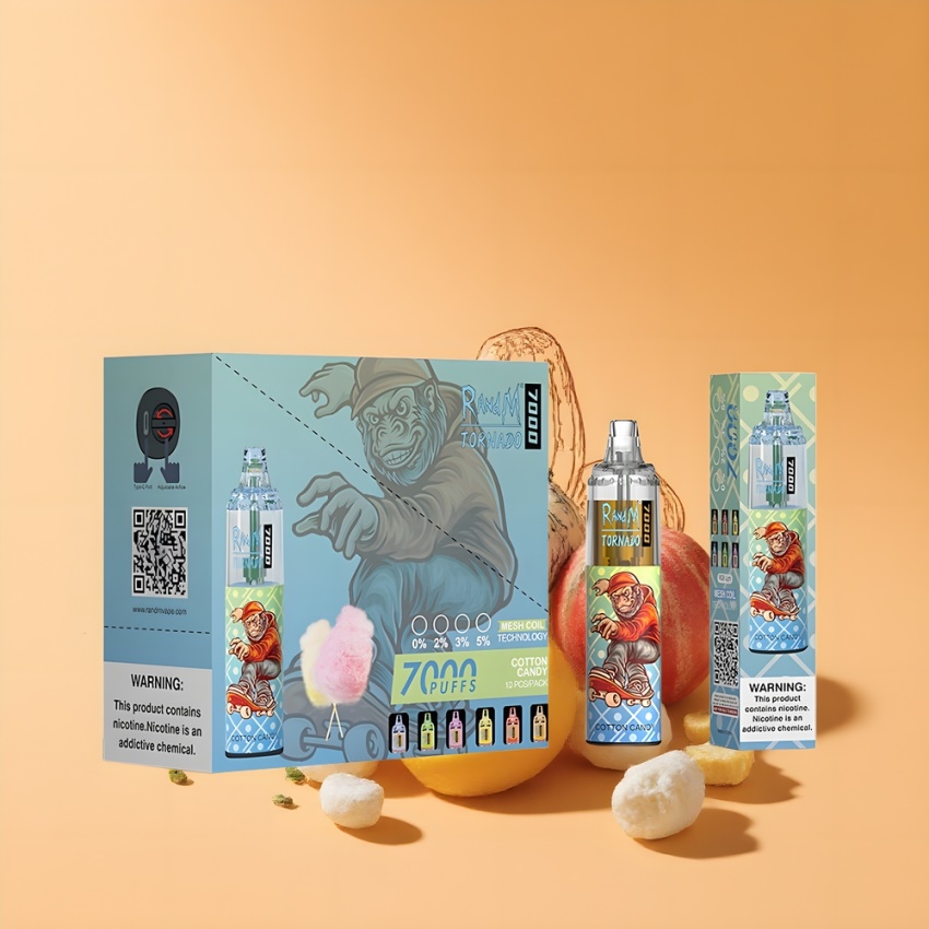 RandM Fumot Tornado 7000 Puffs magyar nagykereskedés Gyöngyéd Cukorkavár Disposable Vape