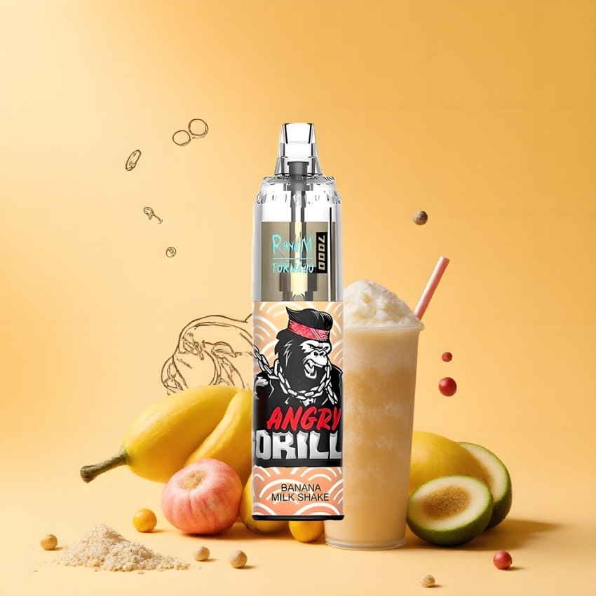 RandM Fumot Tornado 7000 Puffs magyar nagykereskedés Mesh Coil Banán Turmix