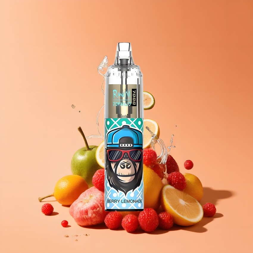 RandM Fumot Tornado 7000 Puffs magyar nagykereskedés RGB Fényes Áfonya Limonádé