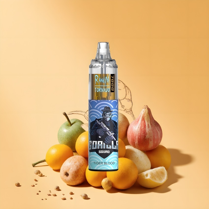 RandM Fumot Tornado 7000 Puffs magyar nagykereskedés Tigrisvér Mesh Coil