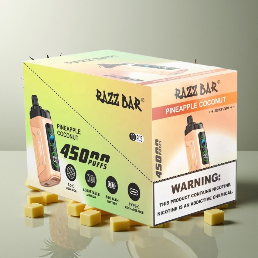 Razz Bar 45000 Puffs Eldobható E-cigaretta Ananász-Kókusz – Magyar nagykereskedés
