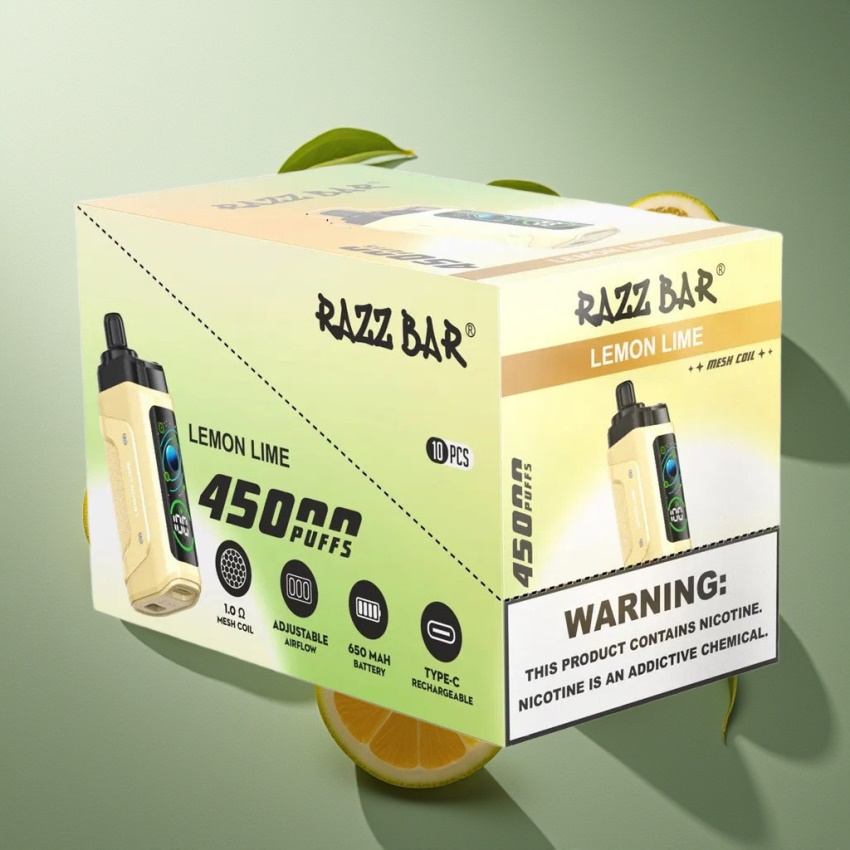 Razz Bar 45000 Puffs Eldobható E-cigaretta Citrom-Lime – Magyar Nagykereskedés