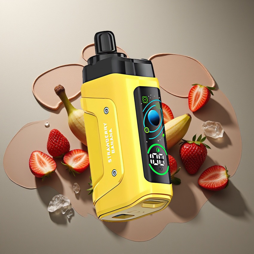 Razz Bar 45000 Puffs Eldobható E-cigaretta – Eper-Banán (magyar nagykereskedés)