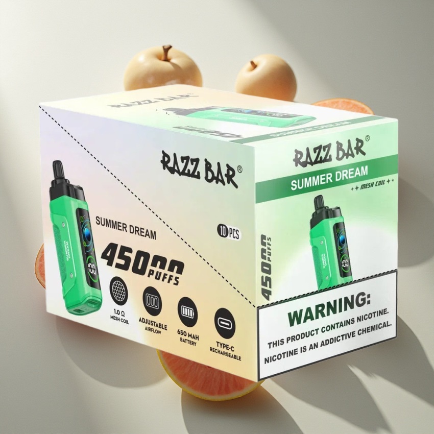 Razz Bar 45000 Puffs Eldobható E-cigaretta – Nyári Álom (magyar nagykereskedés)