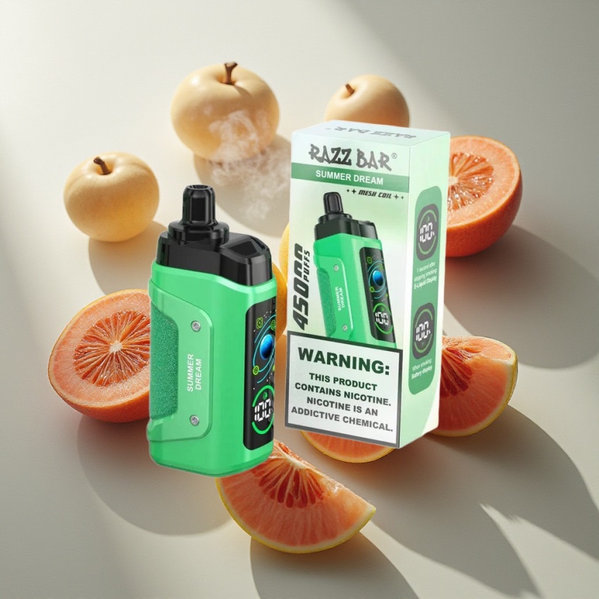 Razz Bar 45000 Puffs Eldobható E-cigaretta – Nyári Álom (magyar nagykereskedés)