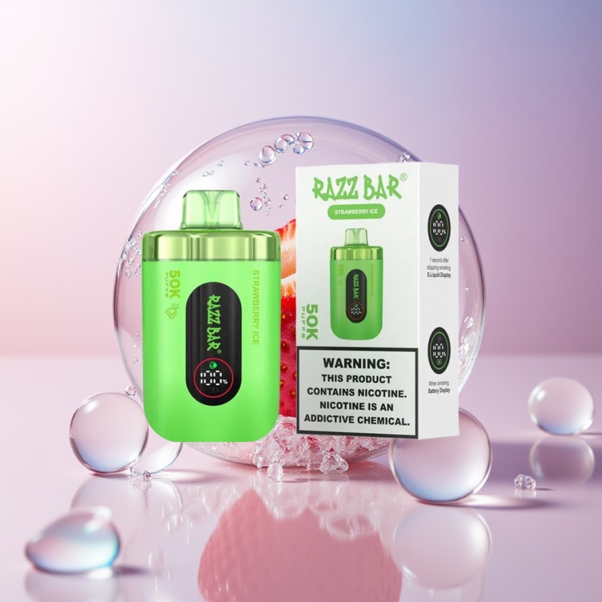 Razz Bar 50K Puff Type-C Magyar Nagykereskedés Eper jég