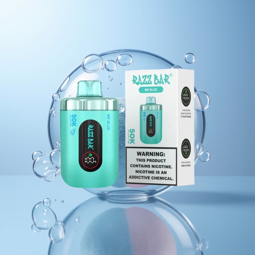 Razz Bar 50K Puffs 1.0 Ohm magyar nagykereskedés Kék Eldobható Vape